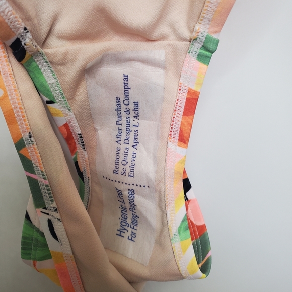 NWT KONA SOL Mix Colored Leaf Coverage Hipster Bikini BOTTOM Tropical Large - Picture 8 of 8